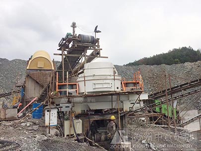 山东菏泽时产300吨固定式砂石生产线投产