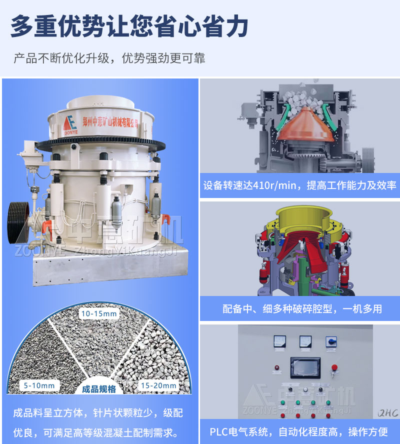 HP多缸液压圆锥破产品优势