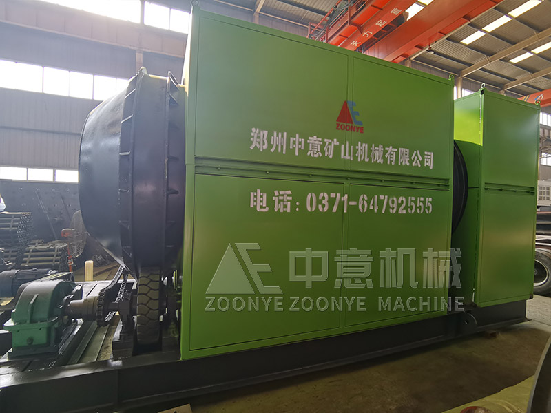 破旧沙发破碎筛分生产线滚筒筛实地工厂图片