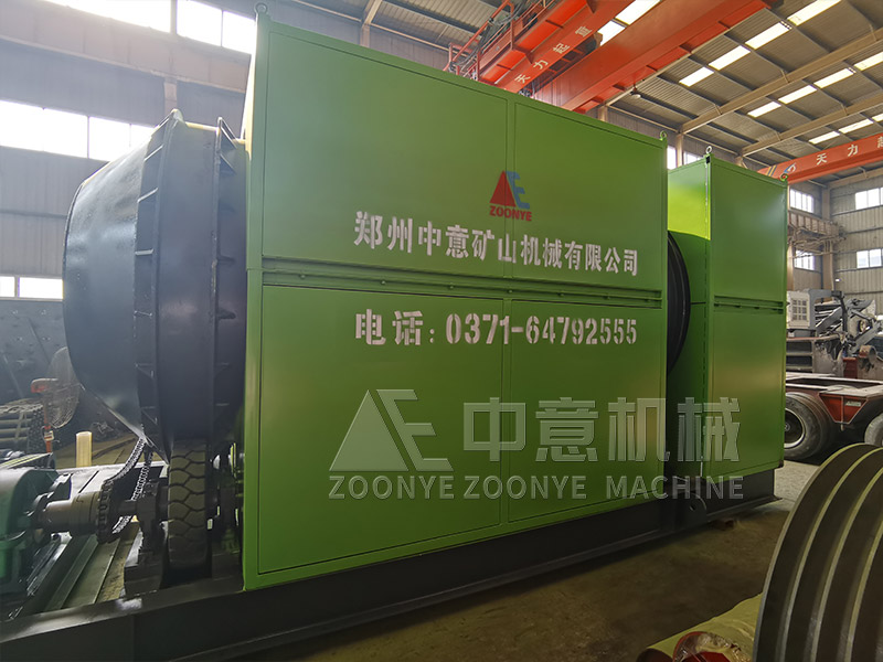 建筑装潢垃圾处理设备滚筒筛实地工厂图片